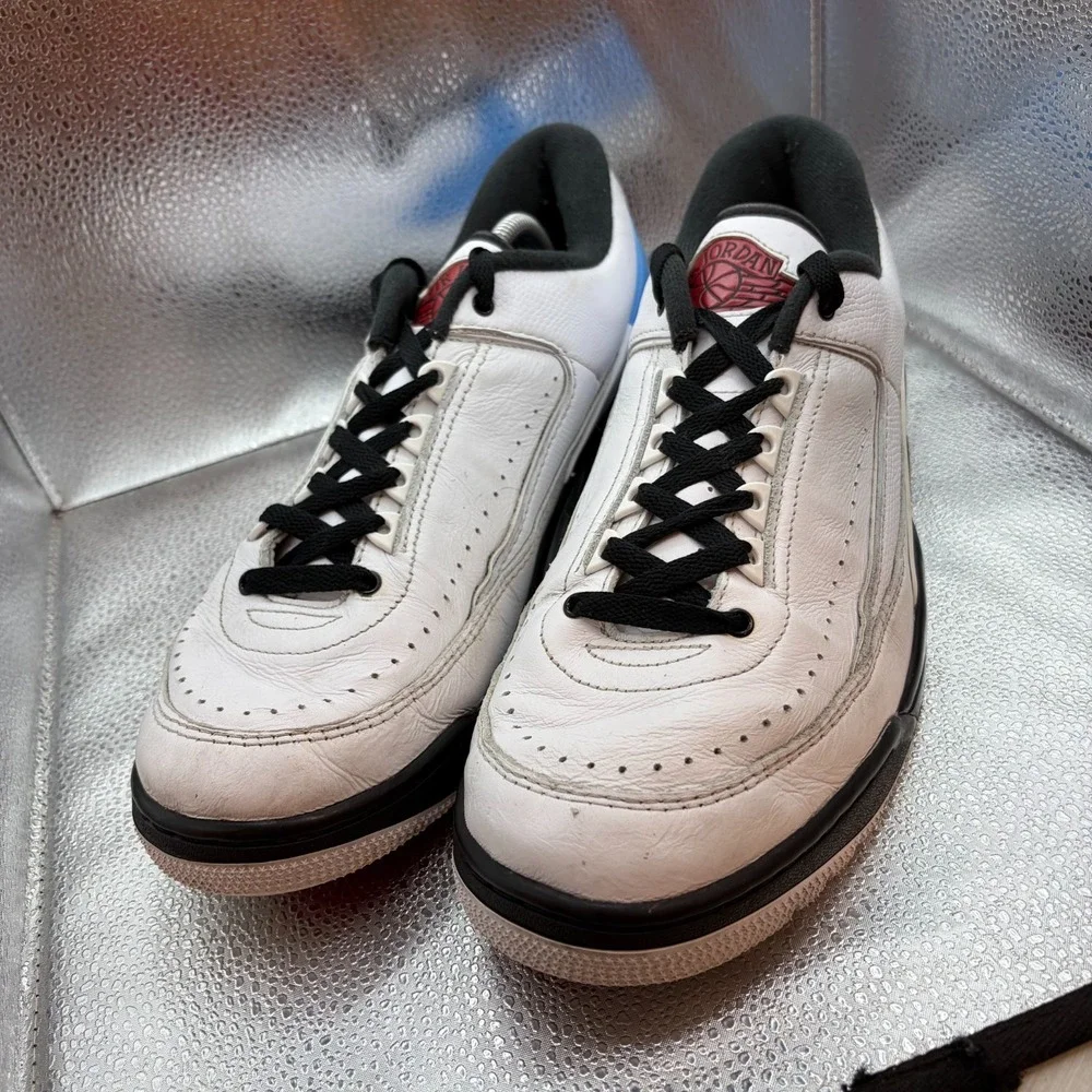 Size 11 Nike Air Jordan 2/3 White Varsity Red Blue Mens Sneaker Shoes FD0383-104